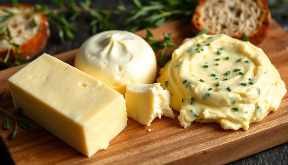 varieties of culinary butter