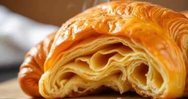 flaky buttery pastry layers