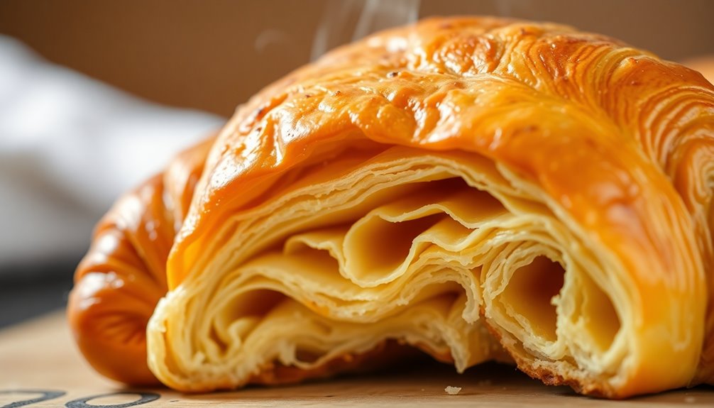 flaky buttery pastry layers