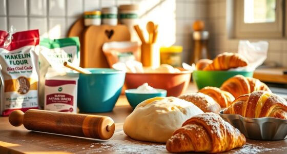 homemade bread and pastries