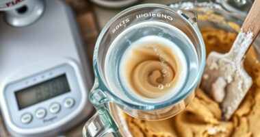 add water to lighten batter