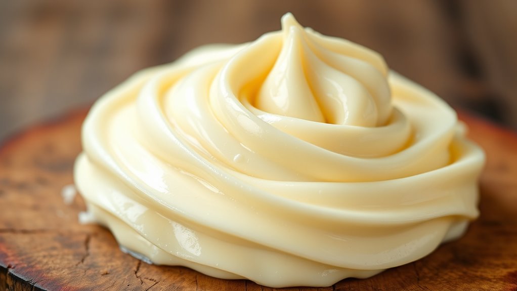 aerated fluffy butter texture
