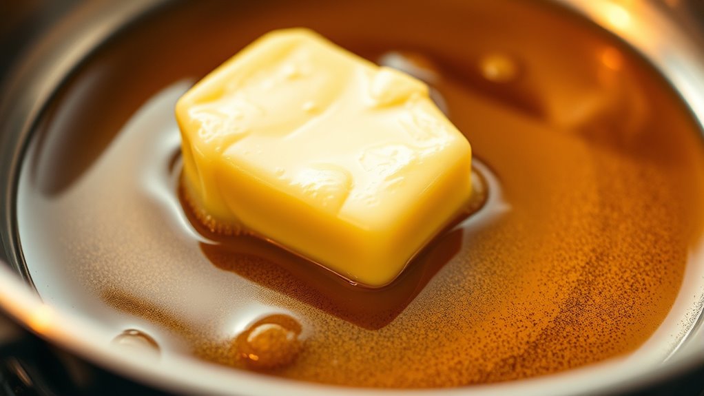 avoid burning butter quickly