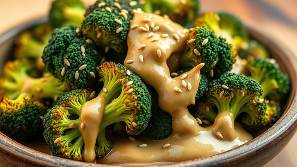 broccoli and sesame butter