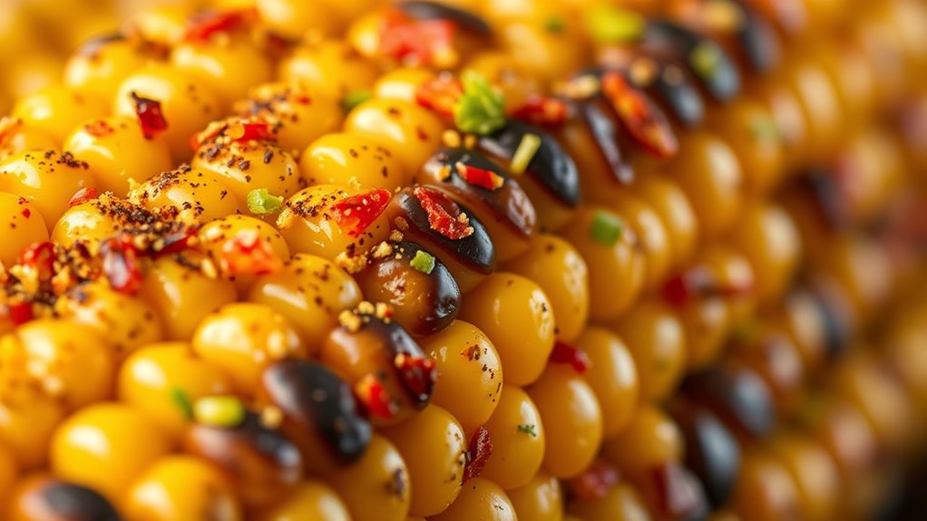 brush hot corn generously