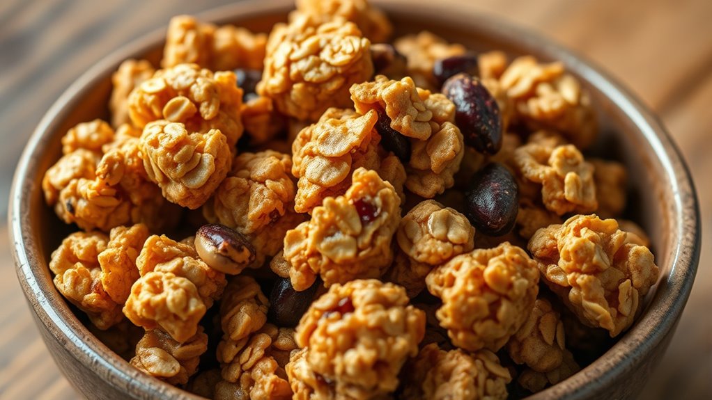 butter creates crispy clusters