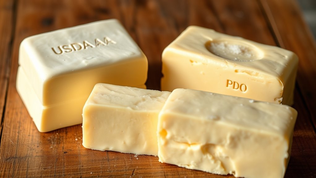 butter grading standards comparison