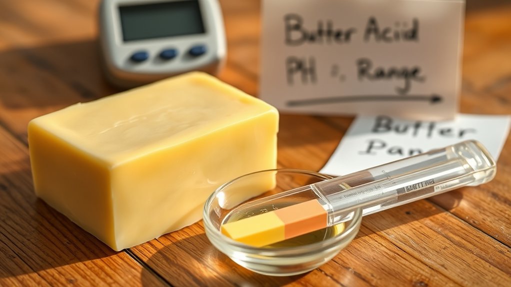 butter ph range and fermentation