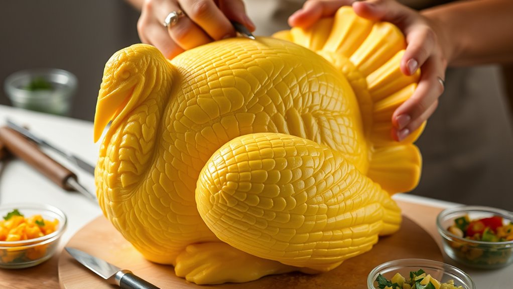 butter sculpture turkey artistry