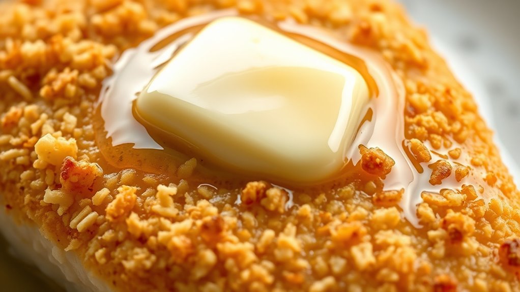 buttered breading moisture lock