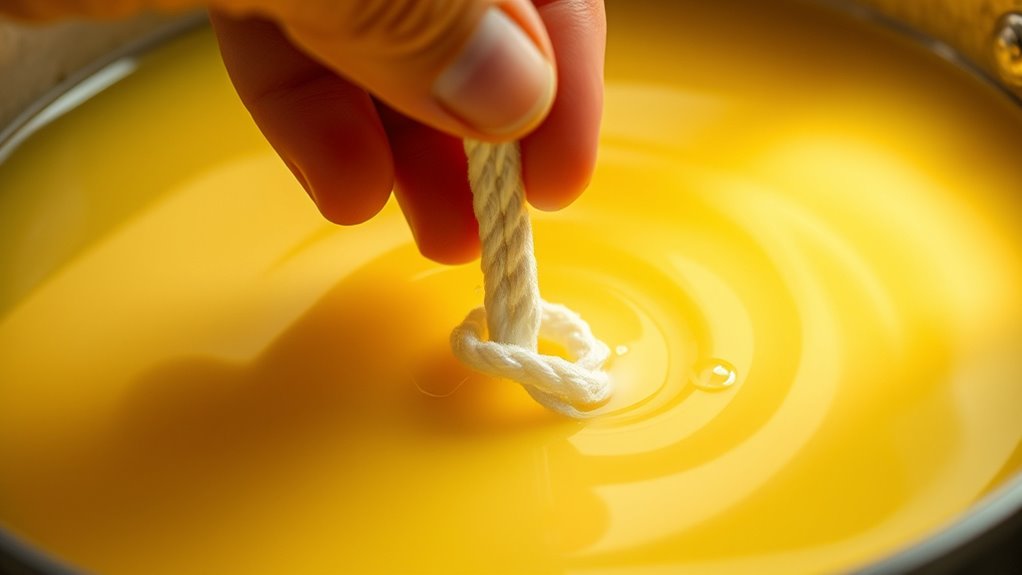 center wick for safe burning