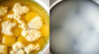 cooking butter at different temperatures