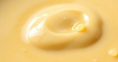 creamy butter soup emulsion