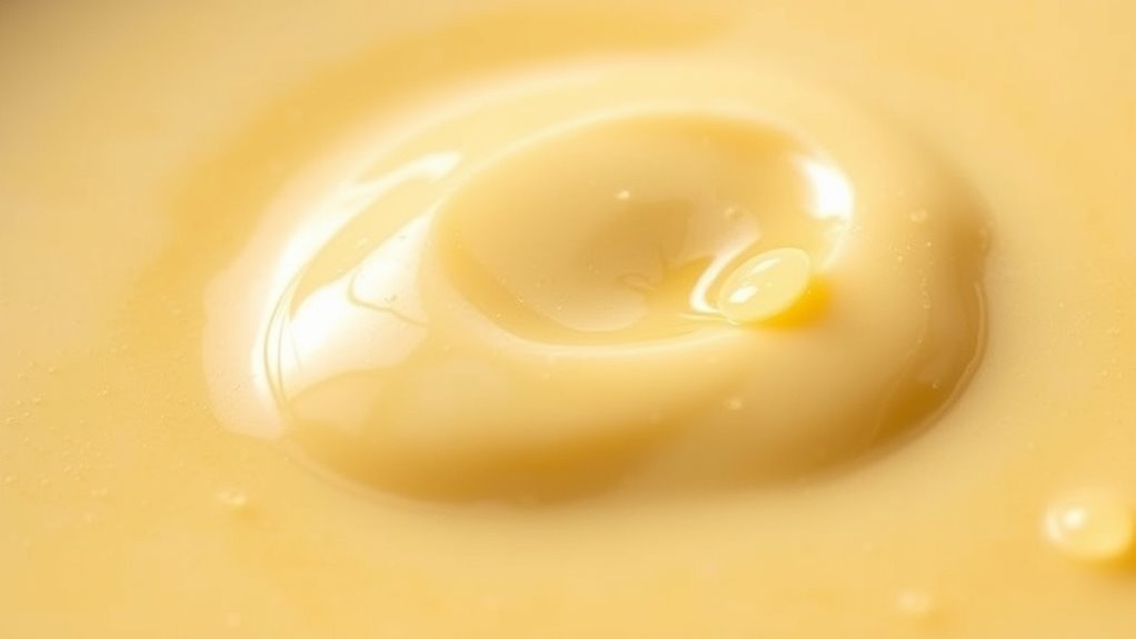 creamy butter soup emulsion