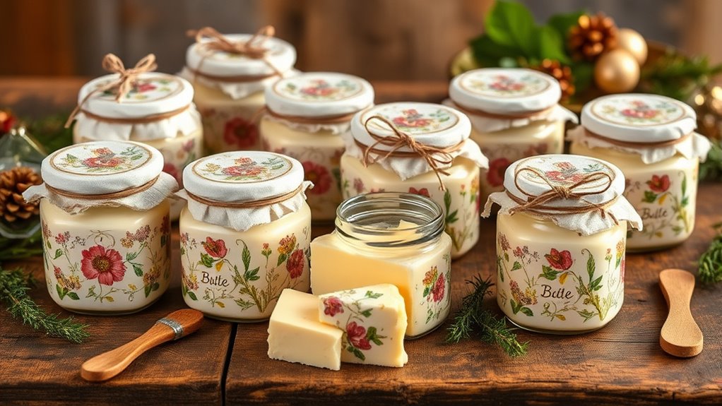 creative homemade butter packaging