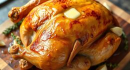 crispy buttery roasted chicken