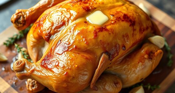 crispy buttery roasted chicken