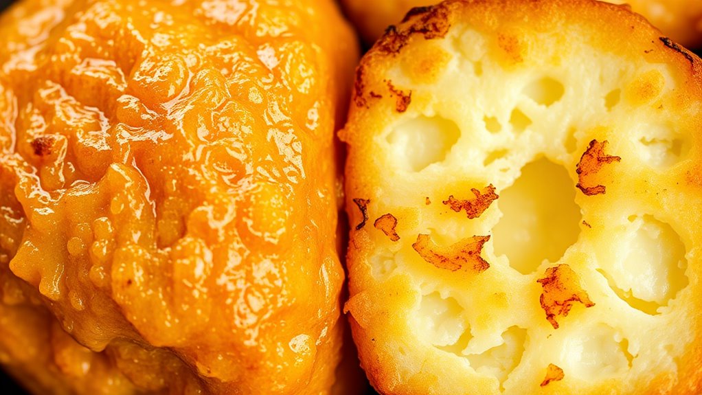 crispy exterior melty interior