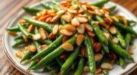 crunchy lemon butter green beans