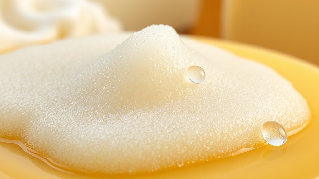 dairy foam texture stability