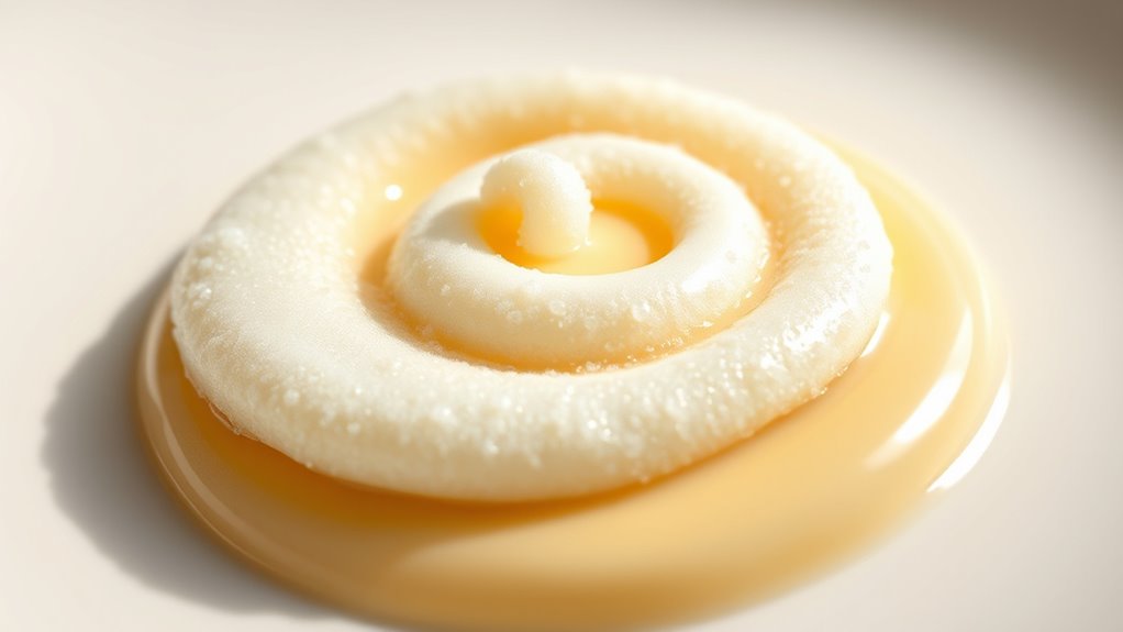 elegant airy sauce presentation
