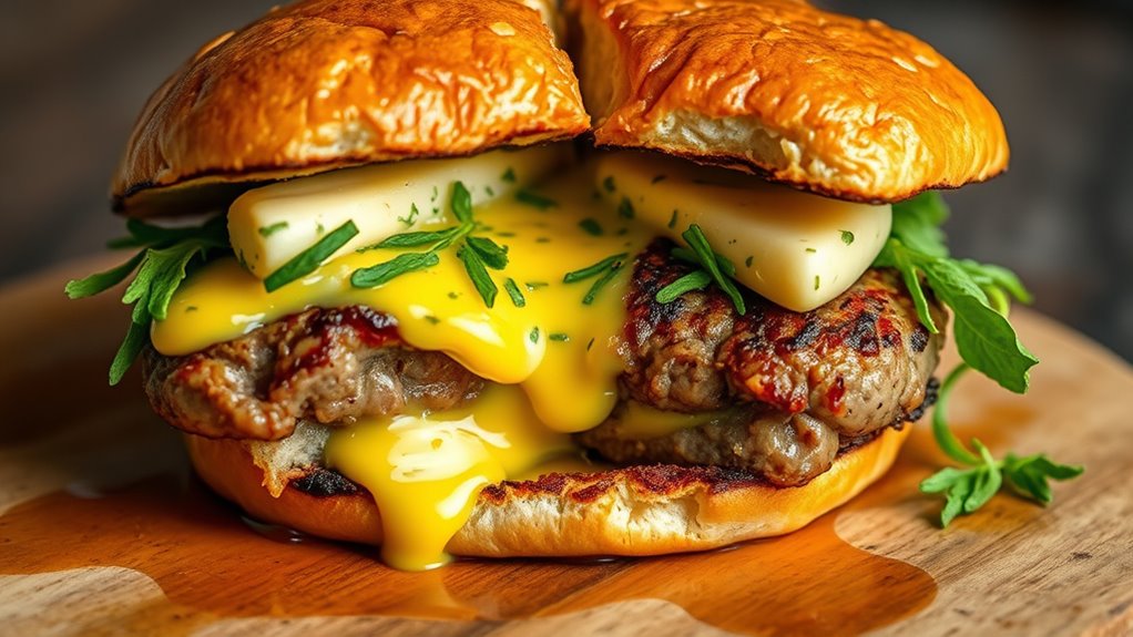 elegant burger presentation tips