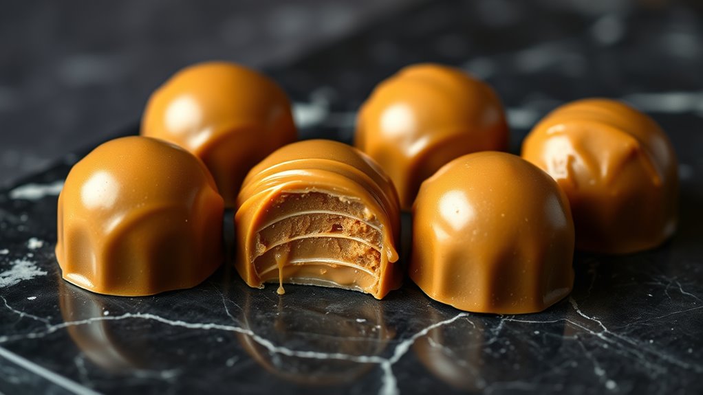 elegant chocolate coating technique