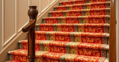 elegant durable silk stair runners