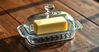 elegant glass butter dish collections