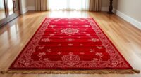 elegant red silk carpet collection