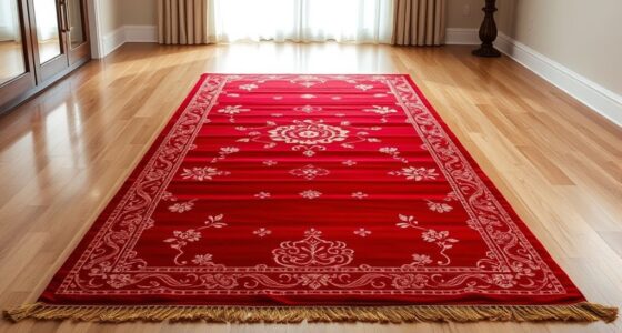 elegant red silk carpet collection