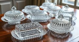 elegant vintage crystal serveware