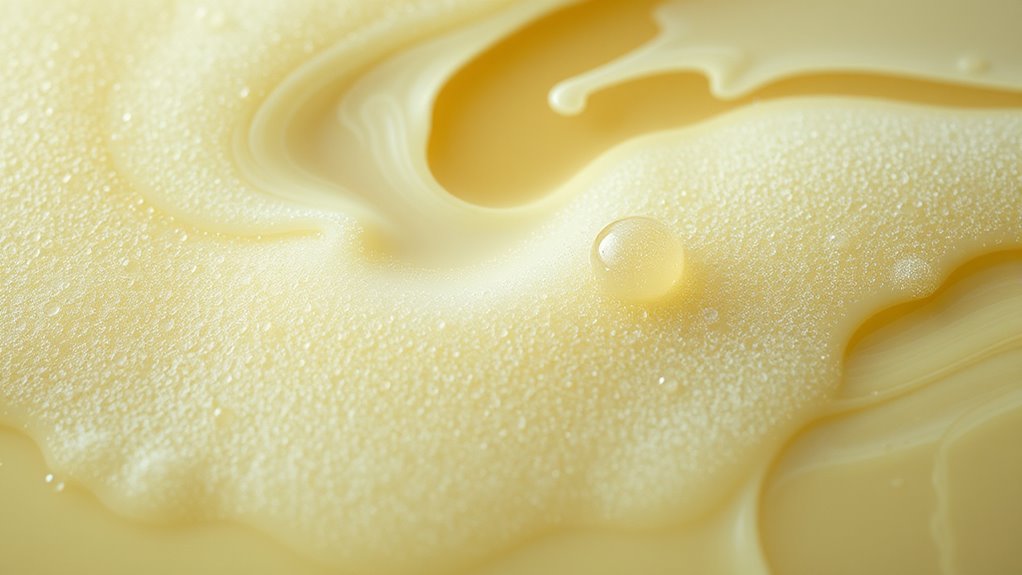 emulsification stabilizes butter foam