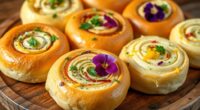 festive dinner roll butters