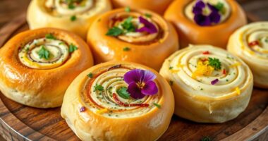 festive dinner roll butters