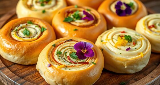festive dinner roll butters