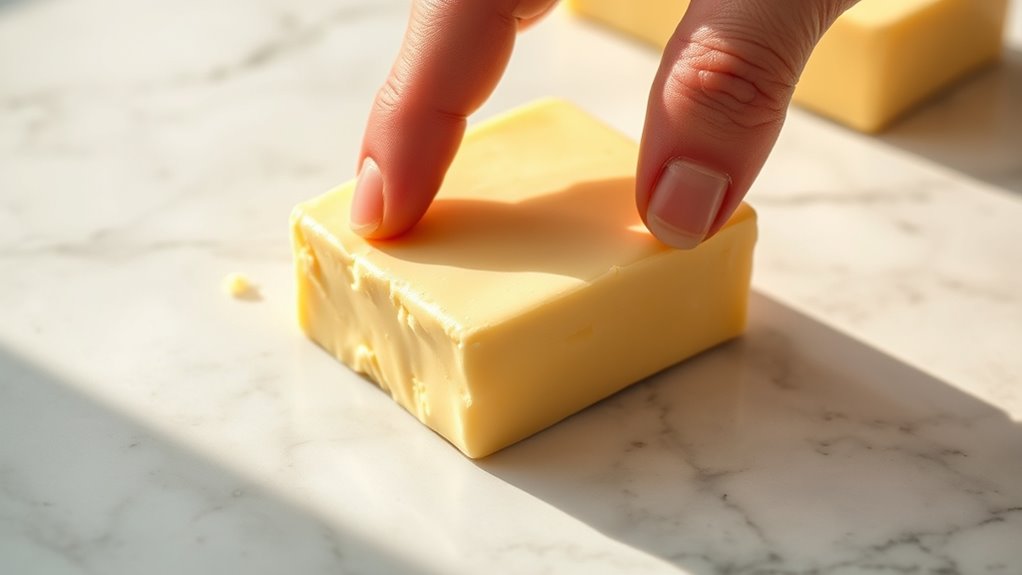 flatten butter for quicker softening