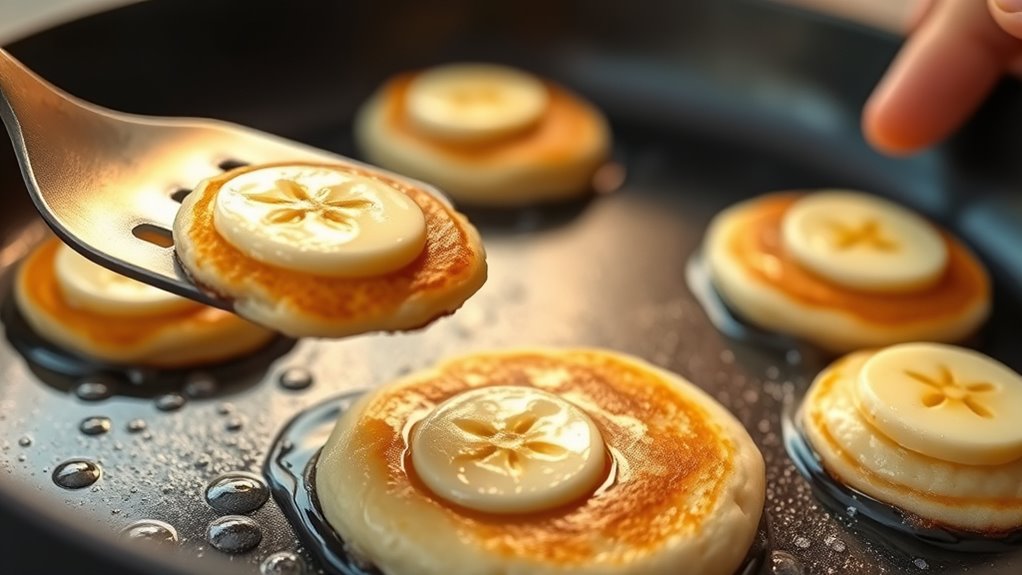 flip carefully cook evenly