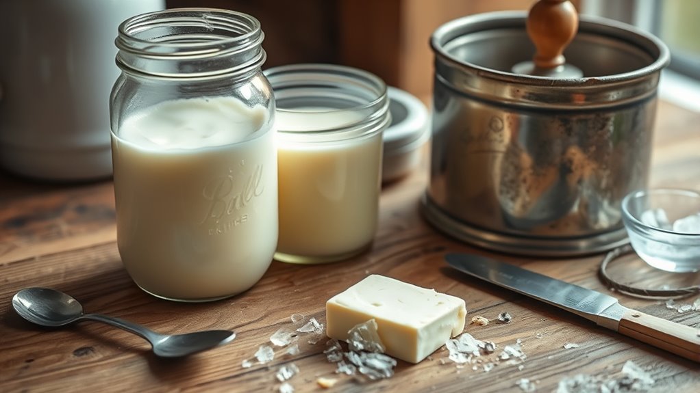 gather quality cream utensils prepared
