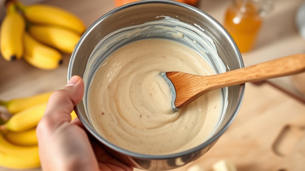 gentle smooth batter mixing