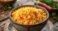 harissa butter enhances couscous