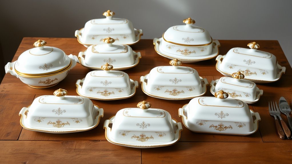 large stylish butter dishes