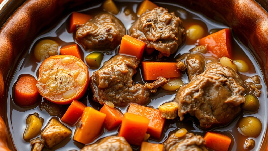 layer aromatics with vegetables