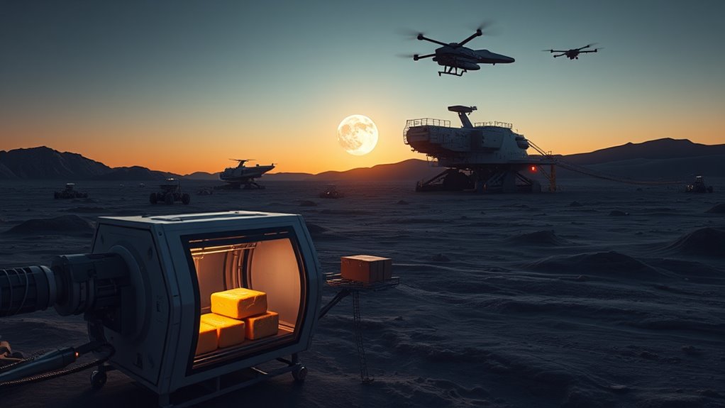 lunar resource transportation optimization