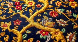 luxury artistic silk carpets