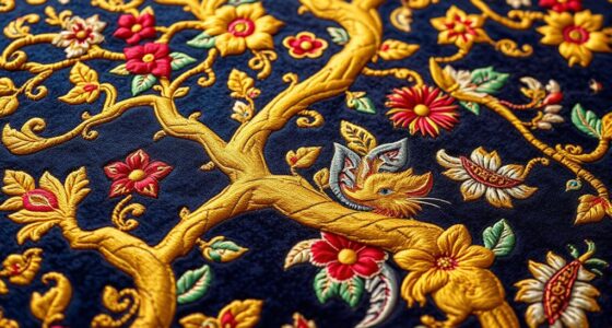 luxury artistic silk carpets