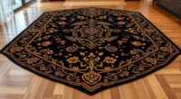 luxury black gold silk rugs