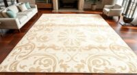 luxury ivory silk rugs