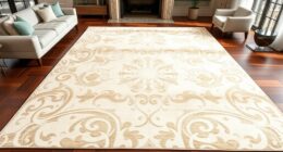 luxury ivory silk rugs