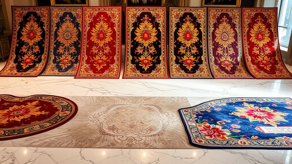 luxury yilong silk carpets